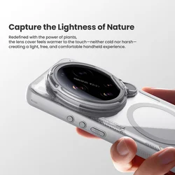 Telefontok Xiaomi 17 Ultra - Nillkin kameravédős áttetsző / világosszürke kitámasztós hátlap tok, beépített mágnessel-5