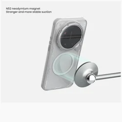 Telefontok Xiaomi 17 Ultra - Nillkin kameravédős áttetsző / világosszürke kitámasztós hátlap tok, beépített mágnessel-7