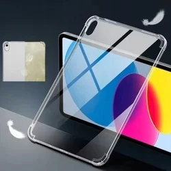 Tablettok iPad Air 6 (2024, 11 coll) - átlátszó, ütésálló szilikon hátlapi tablet tok-1