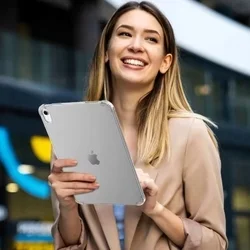 Tablettok iPad Air 8 (2026, M4, 11 coll) - átlátszó, ütésálló szilikon hátlapi tablet tok-2