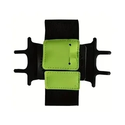 Univerzális telefontartó sport csuklópánt, fekete/zöld-1