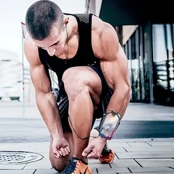 Univerzális telefontartó sport csuklópánt, fekete-3