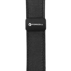 Okosóra szíj - Samsung Galaxy Watch 3 (45 mm) - F-Design FS20 - fekete eco-bőr szíj (22 mm)-3