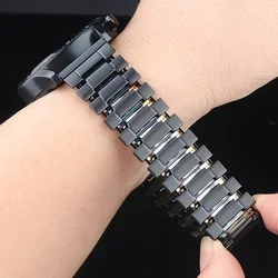 Okosóra szíj - Xiaomi Watch S3 - fekete rugalmas fém szíj (22 mm)-2