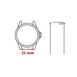 Okosóra szíj - Xiaomi Watch S3 - F- Design FS05 - fekete szövet szíj (22 mm)-3