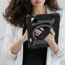 Tablettok XIAOMI PAD 8 / PAD 8 PRO (11,2 coll) - SOLID360 ütésálló, kitámasztható, fekete tablet tok-4