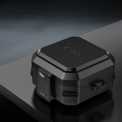 Tech- Protect Carbonox - Samsung Galaxy Buds 4 / 4 PRO - fekete ütésálló tok, karabinerrel-2