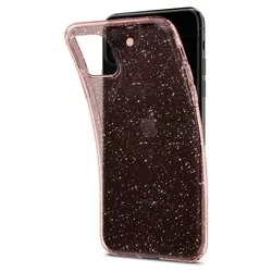 Telefontok iPhone 11 - SPIGEN LIQUID CRYSTAL pink szilikon hátlap tok-6