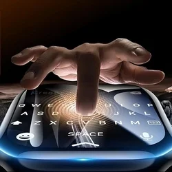 Xiaomi Watch 5 okosóra kijelzővédő fekete keretes fólia (3 db) felhelyezést segítővel-5