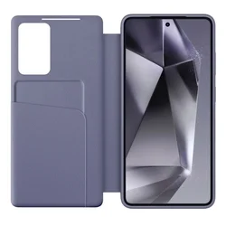 Telefontok Samsung Galaxy A57 5G - Tech-Protect Smart Wallet - lila bőr könyvtok﻿-2