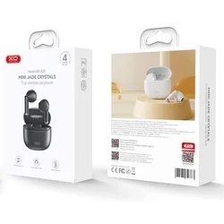 XO X33 - fekete TWS bluetooth headset, töltő tokkal-3
