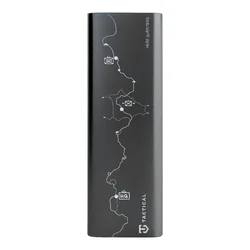 Tactical Squad - szürke powerbank, 2XType-C (USB-C) / USB porttal, 27000 mAh, 65W, TFT kijelzővel-1