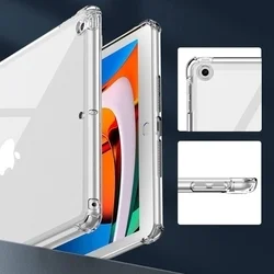 Tablettok iPad 2021 10.2 (iPad 9) - átlátszó ütésálló szilikon hátlapi tok-1