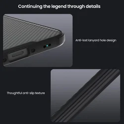 Telefontok Samsung Galaxy A37 5G - Nillkin csúsztatható kameravédős áttetsző / fekete hátlap tok-5