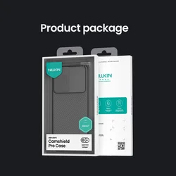 Telefontok Samsung Galaxy A37 5G - Nillkin csúsztatható kameravédős áttetsző / fekete hátlap tok-8