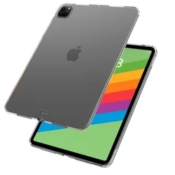 Tablettok iPad Pro 11 2024 (5. Gen, 11 coll) - átlátszó ütésálló szilikon hátlapi tok-1