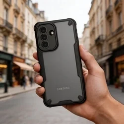 Telefontok Samsung Galaxy A57 5G - Tech-Protect RUGGED SHIELD - műanyag hátlap tok, fekete szilikon kerettel-2