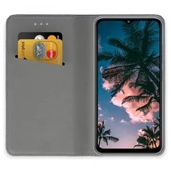 Telefontok Honor X7d - piros mágneses szilikon keretes könyvtok-1