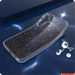 Telefontok Samsung Galaxy A27 5G - Glitter - átlátszó csillámos hátlap tok-2