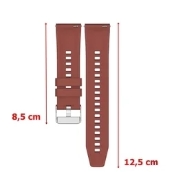 Okosóra szíj - Xiaomi Watch S1 / Watch S1 Active - téglavörös szilikon szíj (22 mm)-1