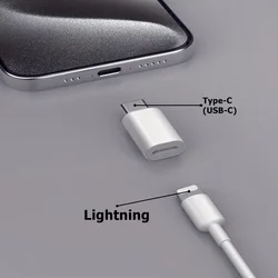 Adapter: Lightning / Type-C (USB-C) fehér adapter-2