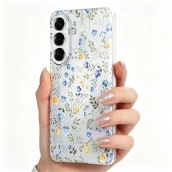 Telefontok Samsung Galaxy A17 4G / 5G - FLEXAIR tavaszi virág - mintás/átlátszó hátlap tok-1