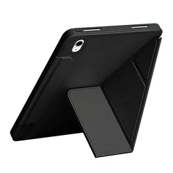 Tablettok iPad 2022 10.9 (iPad 10) - fekete ORIGAMI smart case, ceruza tartóval-4