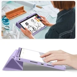 Lenovo Idea Tab 11 coll (TB-336) / Tab K11 Gen 2 tablettok - lila smart case tablet tok, ceruza tartóval-11