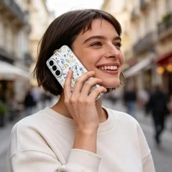 Telefontok Samsung Galaxy A27 5G - FLEXAIR tavaszi virág - mintás/átlátszó hátlap tok-2
