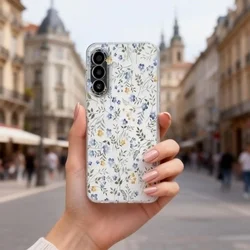 Telefontok Samsung Galaxy A27 5G - FLEXAIR tavaszi virág - mintás/átlátszó hátlap tok-7