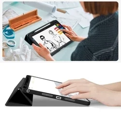 Tablettok Lenovo Idea Tab 11 coll (TB-336) / Tab K11 Gen 2 - fekete smart case tablet tok, ceruza tartóval-6
