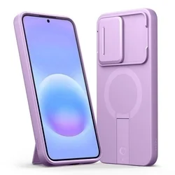 Telefontok Samsung Galaxy A57 - Tech- Protect Kevlar Aura - MagSafe kompatibilis hátlap tok, lila-1