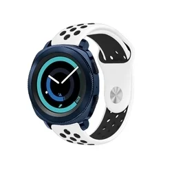 Okosóra szíj - Huawei Watch GT 6 (46 mm) - Tactical fehér/fekete szilikon szíj (22 mm)-2