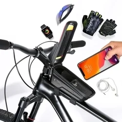 Biciklis tartó Tech- Protect V2 M - univerzális kerékpárra szerelhető, fekete telefon tartó-2