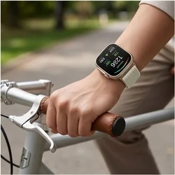 Huawei Watch Fit 3 / 4 / 4 Pro / 5 / 5 Pro - Tech- Protect Nylon - csontfehér szövet szíj-3