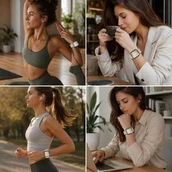 Huawei Watch Fit 3 / 4 / 4 Pro / 5 / 5 Pro - Tech- Protect Nylon - csontfehér szövet szíj-6