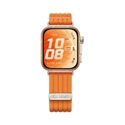 Huawei Watch Fit 3 / 4 / 4 Pro / 5 / 5 Pro - Tech- Protect Nylon - narancssárga szövet szíj-2