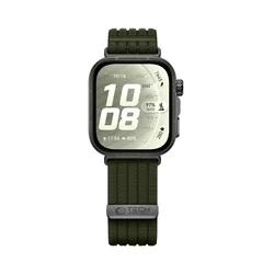 Huawei Watch Fit 3 / 4 / 4 Pro / 5 / 5 Pro - Tech- Protect Nylon - zöld szövet szíj-2