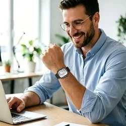 Huawei Watch Fit 3 / 4 / 4 Pro / 5 / 5 Pro - Tech- Protect Nylon - fekete szövet szíj-3