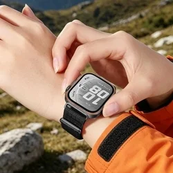 Huawei Watch Fit 3 / 4 / 4 Pro / 5 / 5 Pro - Tech- Protect Nylon - fekete szövet szíj-5