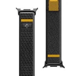 Samsung Galaxy Watch 8 / Classic (40 / 44 / 46 mm) - Spigen Athlex Air - okosóra szövet szíj, fekete-5