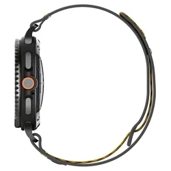 Samsung Galaxy Watch 8 / Classic (40 / 44 / 46 mm) - Spigen Athlex Air - okosóra szövet szíj, fekete-3