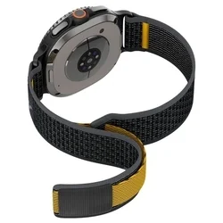 Samsung Galaxy Watch 8 / Classic (40 / 44 / 46 mm) - Spigen Athlex Air - okosóra szövet szíj, fekete-8