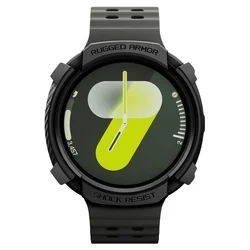 Okosóra védő tok - Samsung Galaxy Watch 8 (40 mm) - SPIGEN Rugged Armor matt fekete szilikon-3