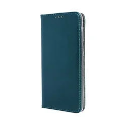 Telefontok Samsung Galaxy A57 5G - Smart Magnetic zöld szilikon keretes mágneses könyvtok-2