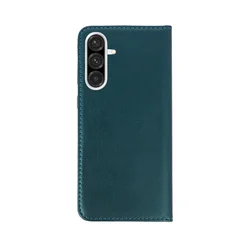 Telefontok Samsung Galaxy A57 5G - Smart Magnetic zöld szilikon keretes mágneses könyvtok-3