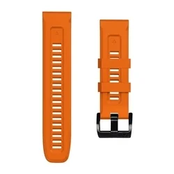Okosóra szilikon szíj - GARMIN FENIX 5X / 5X PLUS / 6X / 6X PRO / 7X / 8 / 8 PRO (51 MM) - TECH-PROTECT Iconband narancssárga szilikon szíj-4