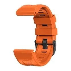 Okosóra szilikon szíj - GARMIN FENIX 5X / 5X PLUS / 6X / 6X PRO / 7X / 8 / 8 PRO (51 MM) - TECH-PROTECT Iconband narancssárga szilikon szíj-3