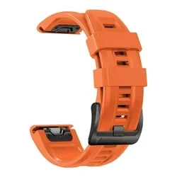 Okosóra szilikon szíj - GARMIN FENIX 5 / 6 / 6 PRO / 7 / 8 / 8 PRO (47 MM) - TECH-PROTECT Iconband narancssárga szilikon szíj-2