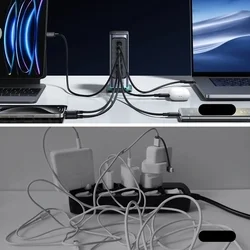 Hálózati töltő: Joyroom JR-TCM02 - 4 Type-C (USB-C) / 2 USB porttal, hálózati töltő, szürke, 65W-7